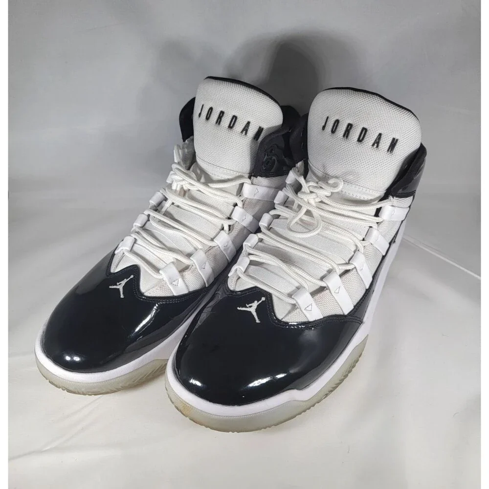 Jordan Max Aura Men's Sneakers Size 14 AQ9084-011 Black & White No insoles!
